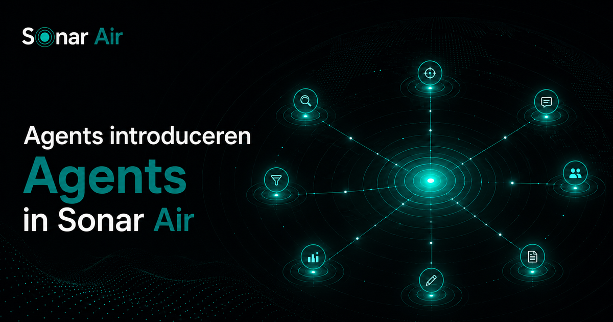 Agents introduceren in Sonar Air - workspace voor het werk rond werving